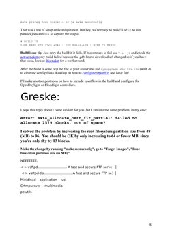 make prereq #ovo koristio prije make menuconfig 
That was a ton of setup and configuration. But hey, we're ready to build! Us