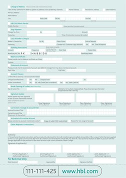 HBL Additional Request Form Guide | PDF | Deposit Account | Banking