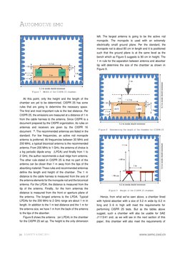 SAFETY & EMC 2011
AUTOMOTIVE EMC
At this point, only the height and the length of the
chamber are yet to be determined. CISPR