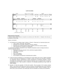 CUARTO EN SWING 
 
 
 
 
 
 
 
 
 
 
 
 
 
 
 
 
 
 
 
 
 
 
Observaciones al docente 
“Cuarto en swing” puede cantarse en co