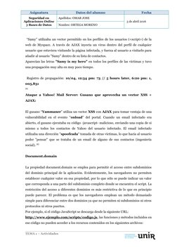 Asignatura
Datos del alumno
Fecha
Seguridad en
Aplicaciones Online
y Bases de Datos
Apellidos: OMAR JOSE
 3 de abril 2016
Nom