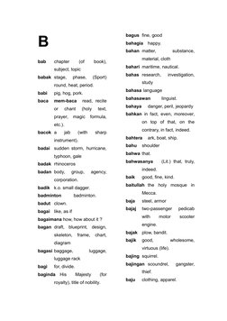 Vocabulary Guide: Indonesian Terms | PDF | Nature