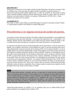 abierto|filtrado V
Nmap marca a los puertos en este estado cuando no puede determinar si el puerto se encuentra  abie
rto o f