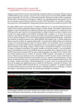 Metodo III -sU (sondeos UDP)  u Escaneo UDP
→ root@B14CKP1:~# nmap -sU scanme.nmap.org 
Aunque la mayoría de los servicios má