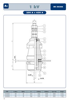 10
D2
D1
11
8
2
12
1
10
7
9
6
5
3
4
D
A
B
6 MAX
A
A3
EN 50386
Detail B
Detail A
TYPE
A (Max)
B(Min)
D
D1(Max)
D2(Max)
Tank Ho