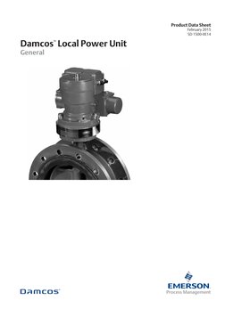 Product Data Sheet
February 2015
SD 1500-0E14
TM
Damcos
™ Local Power Unit
General
