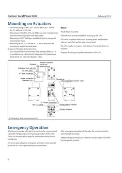 Damcos
™ Local Power Unit
February 2015
6
Emergency Operation
All units are provided with quick connections for connection of