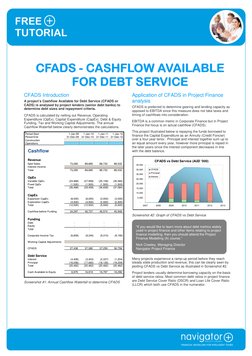 FREE 
TUTORIAL 
 
www.navigatorPF.com 
 
CFADS 
CFADS 
CFADS 
CFADS ----    CASHFLOW AVAILABLE 
CASHFLOW AVAILABLE 
CASHFLOW