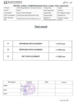 Cyclic Load Test Report | PDF