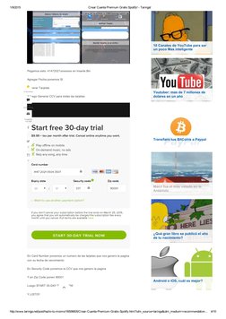 1/9/2015
Crear Cuenta Premium Gratis Spotify! ­ Taringa!
http://www.taringa.net/post/hazlo­tu­mismo/18506605/Crear­Cuenta­Pre