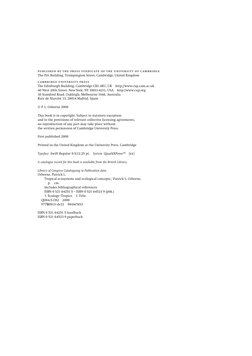 published by the press syndicate of the universit y of cambridge
The Pitt Building, Trumpington Street, Cambridge, United Kin