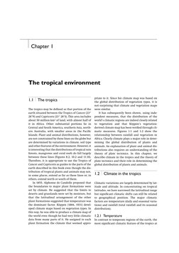 1.1
The tropics
The tropics may be deﬁned as that portion of the
earth situated between the Tropics of Cancer (23°
289N) and