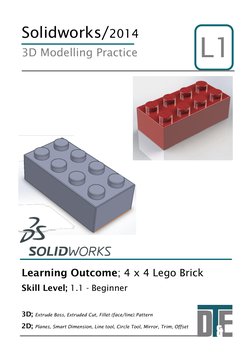 3D Lego Brick Modeling in SolidWorks | PDF | Extrusion | Brick
