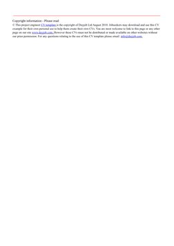 Copyright information - Please read
© This project engineer CV template
 
   i (http://www.dayjob.com/content/cv-template-236