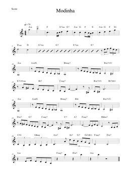 & 44 ˙
˙
Am
G
q = 70
.œ
œ œ œ
œ
F
E7sus
E7
œ
œ
œ œœœ
Am
G
F
E
œ
œ
œ
œ
Am G
F
Eb
&
5
˙
˙
Dsus
D
’ ’ ’ ’
G7sus
’ ’ ’ ’
G7
’ ’ ’