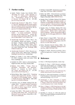 3
7
Further reading
• Antaki, Charles; Leudar, Ivan (October 2001).
“Recruiting the record:
Using opponents ex- (http://dx.do