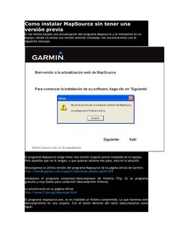 Instalar MapSource sin versión previa | PDF | Software | Software del ...