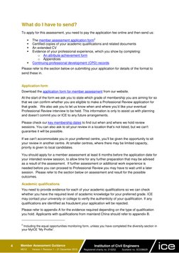 Ice Assessment.pdf ICE Member Assessment Guidance | PDF | Diploma | Academic Degree