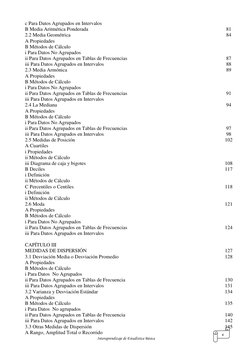 Interaprendizaje de Estadística Básica 
6 
c Para Datos Agrupados en Intervalos 
 
B Media Aritmética Ponderada 
81 
2.2 Medi