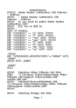 Adobe CS6 Patcher Script Guide | PDF | Adobe Illustrator | Adobe In Design