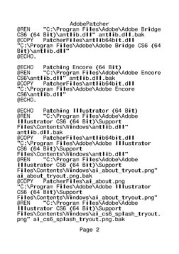 Adobe CS6 Patcher Script Guide | PDF | Adobe Illustrator | Adobe In Design