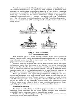 Azimuth thrusters and Voith Schneider propulsion can orient the force of propulsion in 
any direction (multidirectional) and