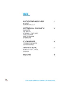 (http://suyati.com/)Index | Migrating from On-Premises to Windows Azure Cloud- An Overview
Index
An introduction to Windows