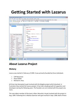 Getting Started with Lazarus IDE | PDF | Software | Software Development