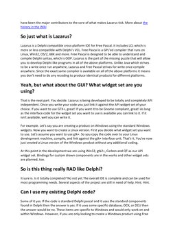 Getting Started with Lazarus IDE | PDF | Software | Software Development