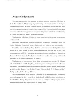 Acknow ledgements 
The research presented in this thesis was carried out under the supervision of Professor A. 
E. A. Almaini