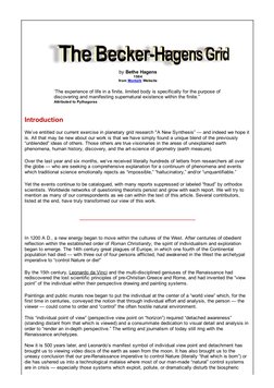  
 
 
 
by Bethe Hagens
1984
from Montalk Website
‘The experience of life in a finite, limited body is specifically for the p