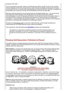 processes of the earth.
Just as the perspective pictorial systems of the Renaissance artists “brought into focus” the unspoke