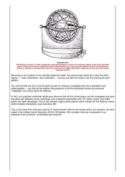 Illustration #4 
The Minoan archives in Crete catalog the caned granite figure in which our armillary sphere rests as an unkn