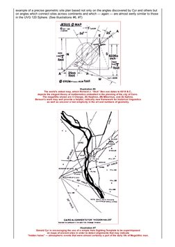 example of a precise geometric site plan based not only on the angles discovered by Cyr and others but
on angles which connec