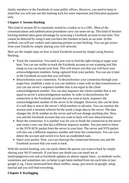 family members or the Facebook of some public offices. However, you need to keep in
mind that you will just use this hacking