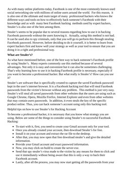 As with many online platforms today, Facebook is one of the most commonly known used
social networking site with millions of