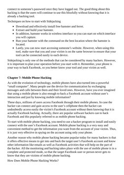 connect to someone’s password once they have logged out. The good thing about this
hacking is that the users will continue to