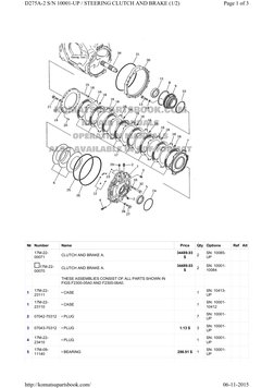 Komatsu D275A-2 Parts Catalog | PDF | Manufactured Goods | Vehicles
