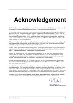 Acknowledgement 
 
 
 
This book is the product of a great deal of research, reflection, and a realisation that the financi