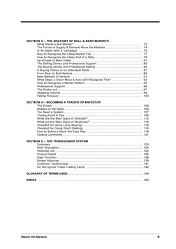 Master the Markets 
 
6 
 
SECTION 3 – THE ANATOMY OF BULL & BEAR MARKETS 
 
What Starts a Bull Market?  ……………………………………………………
