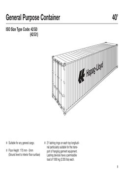 Hapag-Lloyd Container Specifications | PDF | Engineering Tolerance | Door
