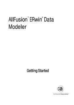   
     
Getting Started
Getting Started
Getting Started
Getting Started    
AllFusion
™ERwin
® Data 
Modeler 
