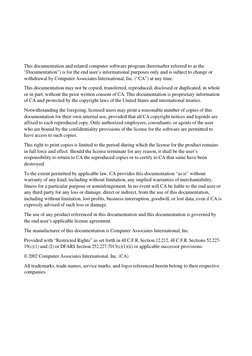 This documentation and related computer software program (hereinafter referred to as the 
“Documentation”) is for th