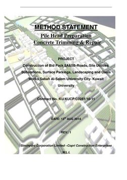 Method Statement For Pile Head Breaking | PDF | Deep Foundation | Concrete