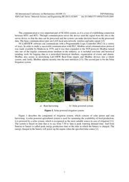 The communication is very important part of SCADA system, as it is a way of establishing connection 
between MTU and RTU. Thr