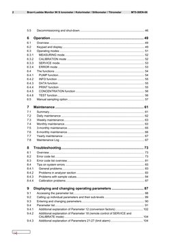 2 
Bran+Luebbe Monitor 90 S Ionometer / Kolorimeter / Silikometer / Titrometer 
MT5-50EN-06 
 
5.5 
Decommissioning and shut-