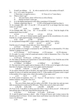 Aptitude Test Questions and Answers | PDF | Rupee | Triangle