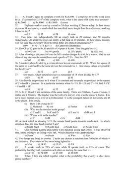 Aptitude Test Questions and Answers | PDF | Rupee | Triangle