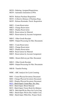 SAP Goods Movement Transaction Codes | PDF | Receipt | Inventory