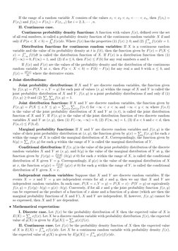 If the range of a random variable X consists of the values x1 < x2 < x3 < · · · < xn, then f(x1) =
F(x1) and f(xi) = F(xi) −F